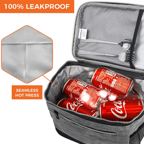 opux lunchbox front pocket for utensils and small items