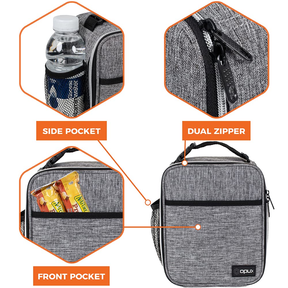 Opux lunch box inner thermal lining preserves temperature during travel
