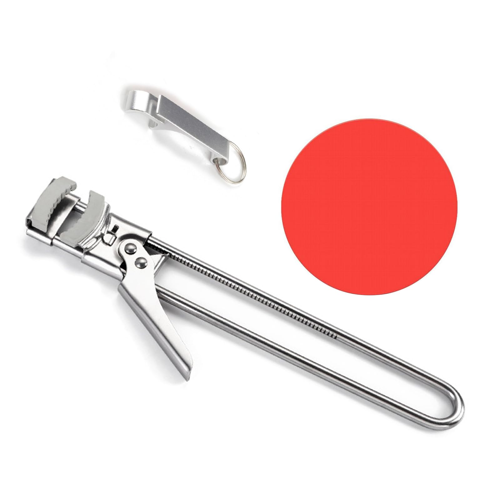Orangaroos adjustable jar opener grips tight lids with ease.