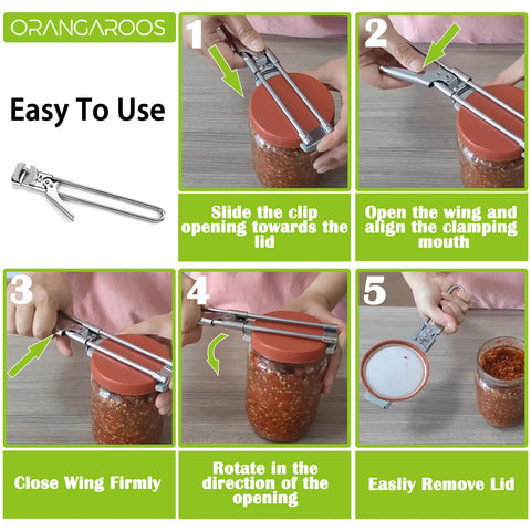 Orangaroos bottle opener keychain helps release vacuum-sealed lids.