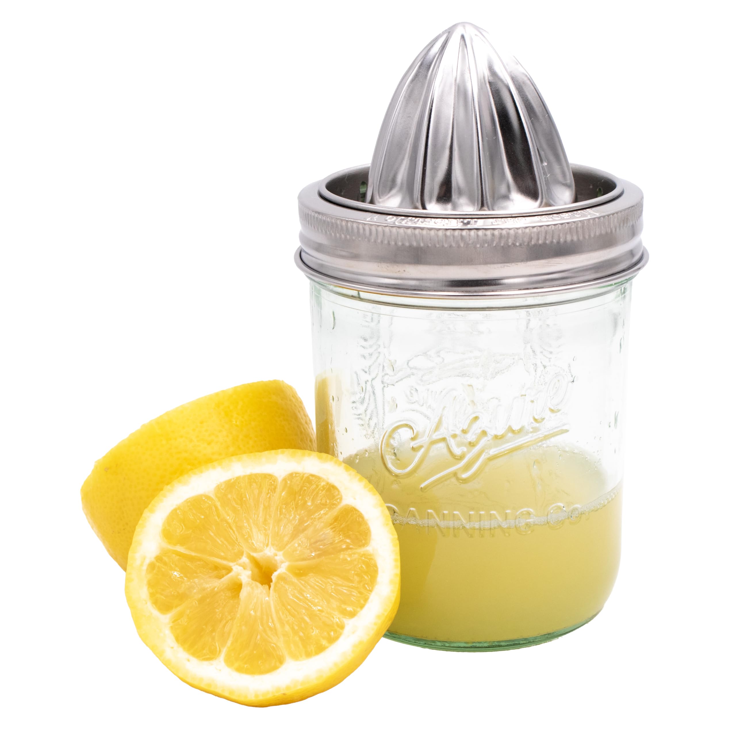 Easy screw-on design fits Ball, Kerr, Bernardin jars securely.