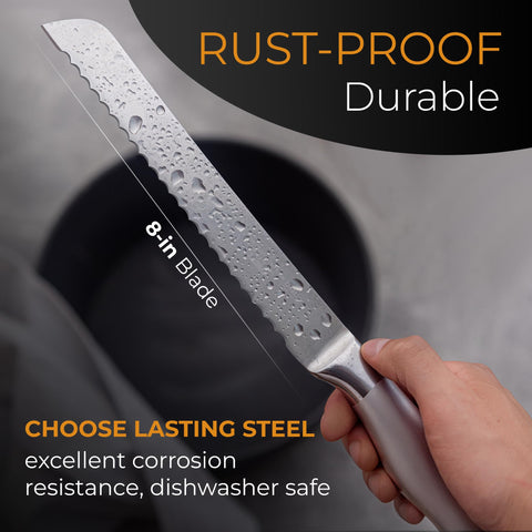 Safety rubber guard on the knife tip to prevent slips