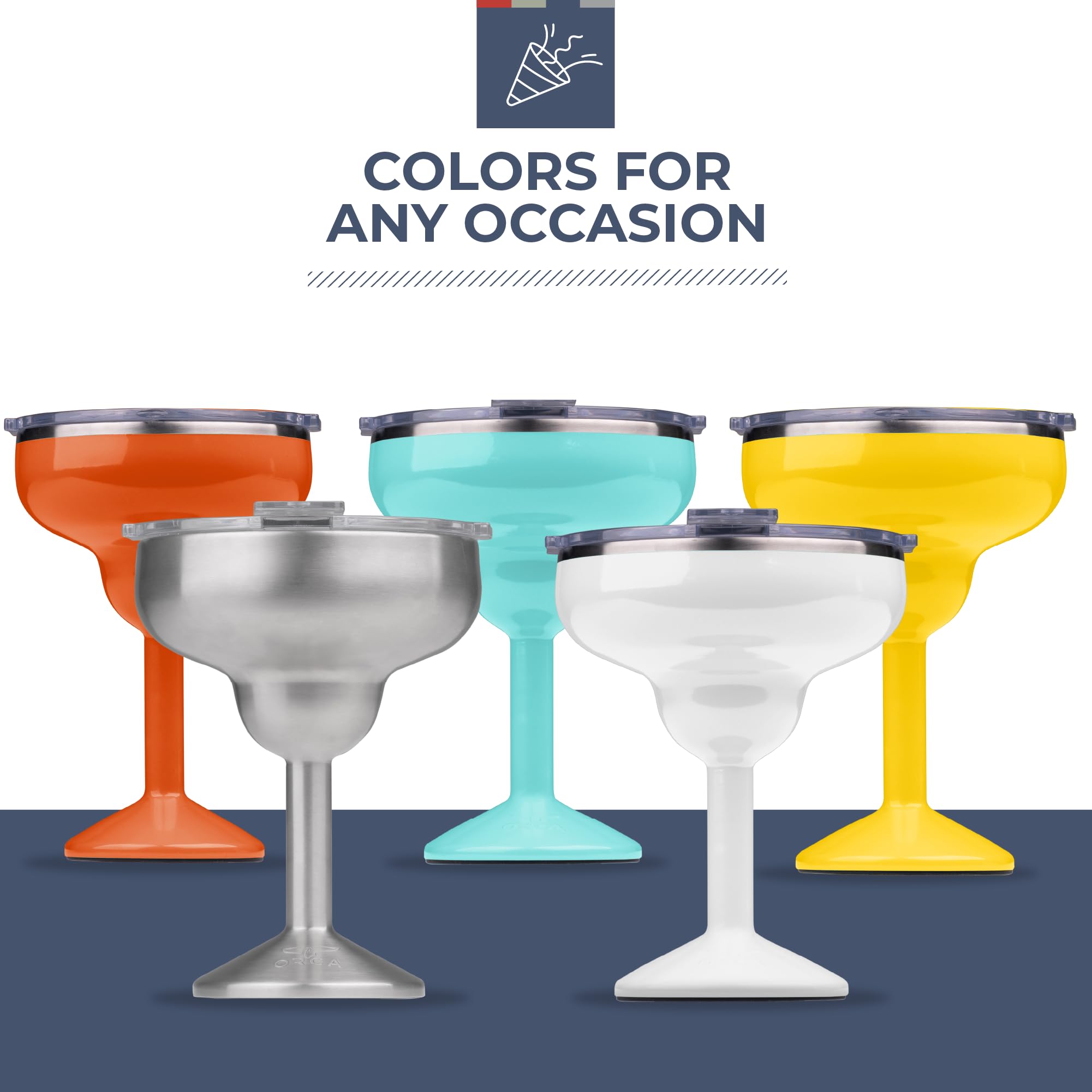 ORCA Rita elegant stemmed design for cocktails and wine at home.