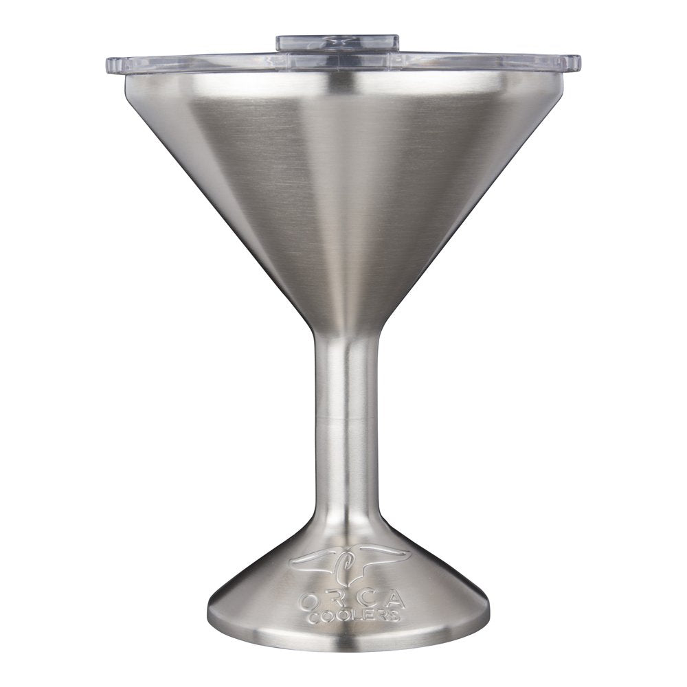 ORCA Tini 13oz stainless martini glass with double-wall insulation preserving temperature