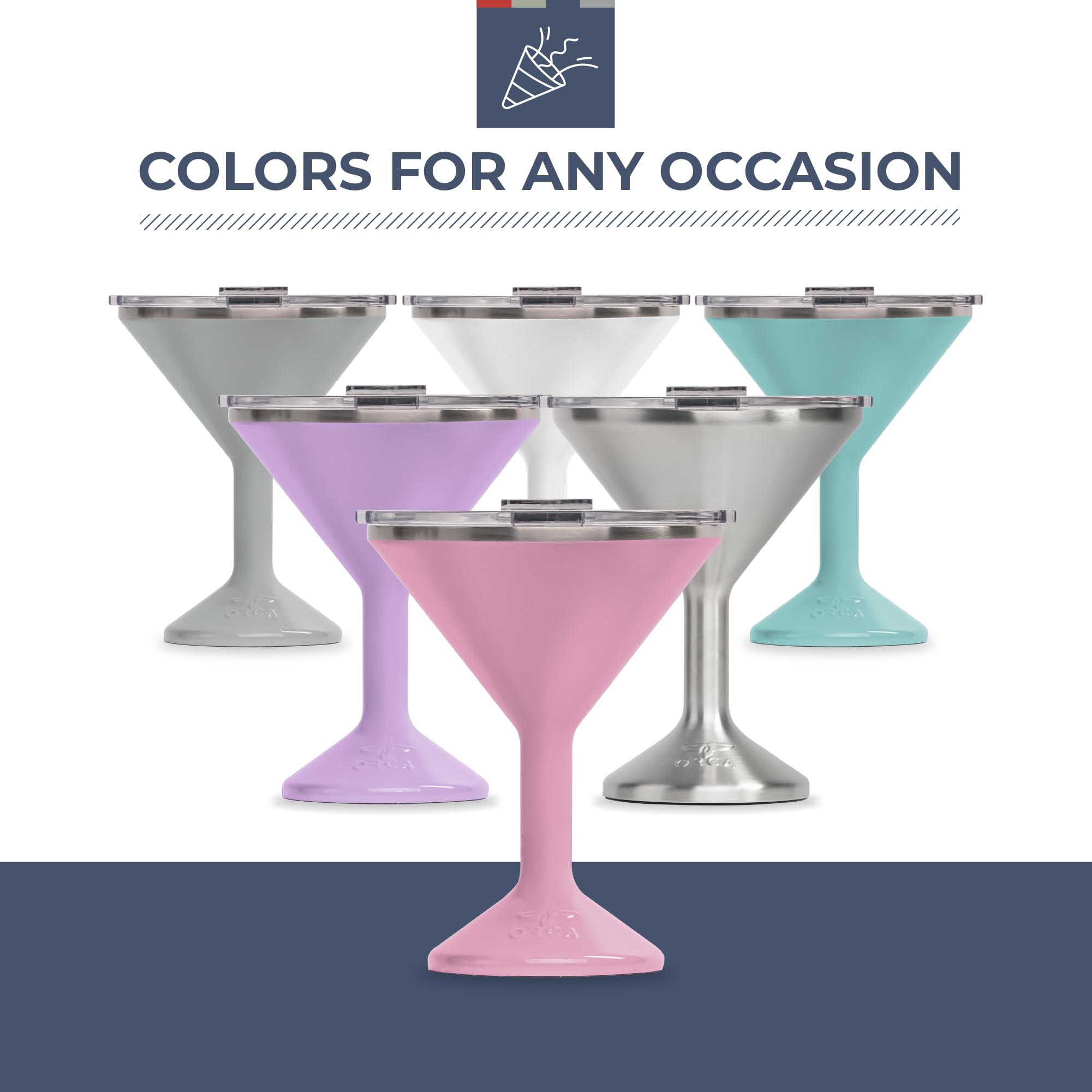 ORCA Tini lilac finish highlights style on outdoor tables and patios.