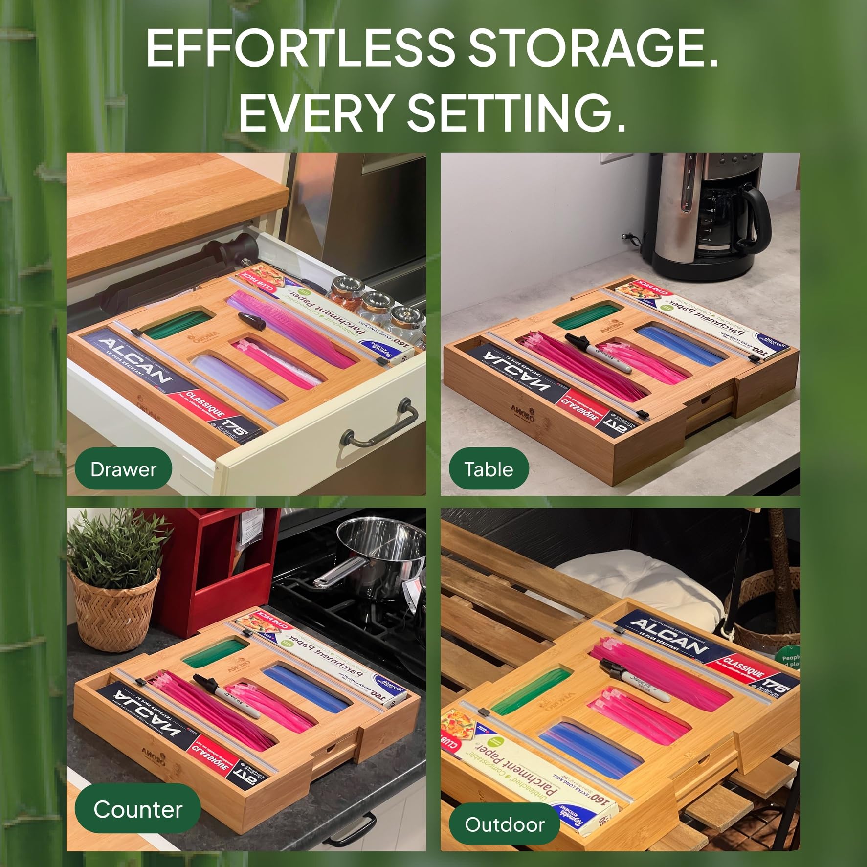 Ordna drawer dimensions fit most standard drawers for compact storage.