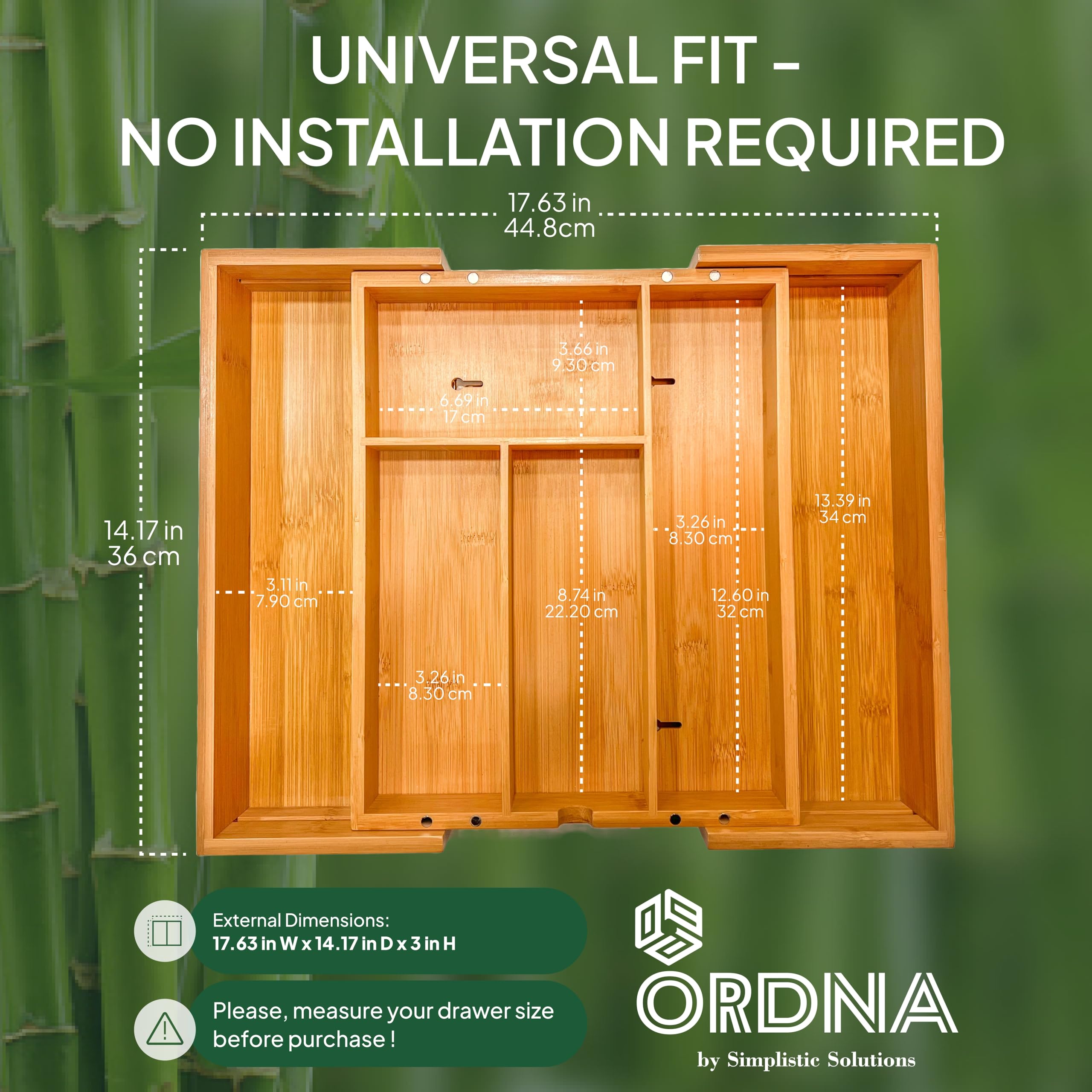 Ordna organizer with four bag slots for sandwich to gallon bags.