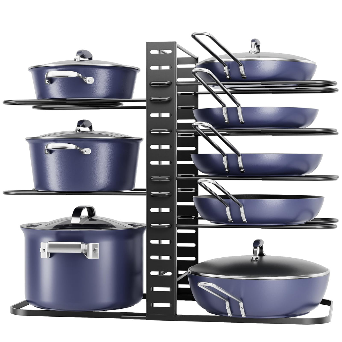 ORDORA under-cabinet organizer with accessible pots for quick cooking
