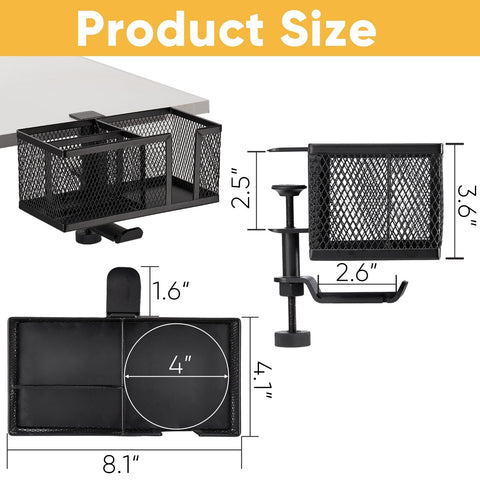 OrgaFocus space-saving desk holder frees surface with side mounting