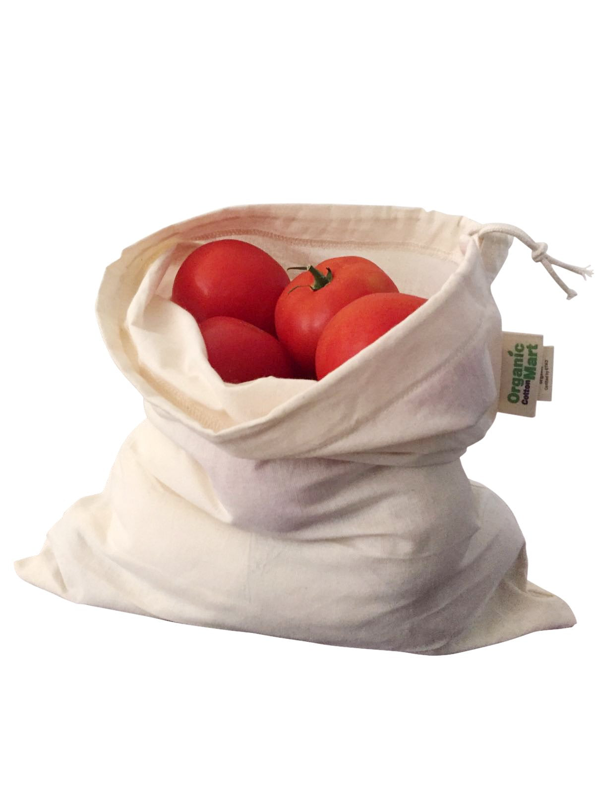 Organic Cotton Mart 12x15 bags available in multiple sizes