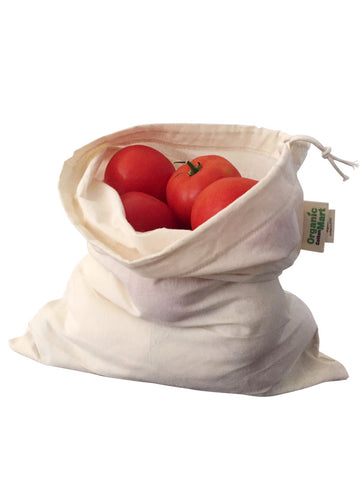 Organic Cotton Mart 12x15 bags available in multiple sizes