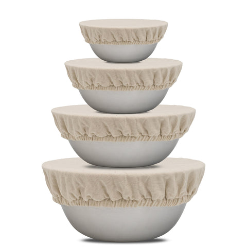 Cubiertas Organic Cotton Mart para ensalada con ajuste elástico.
