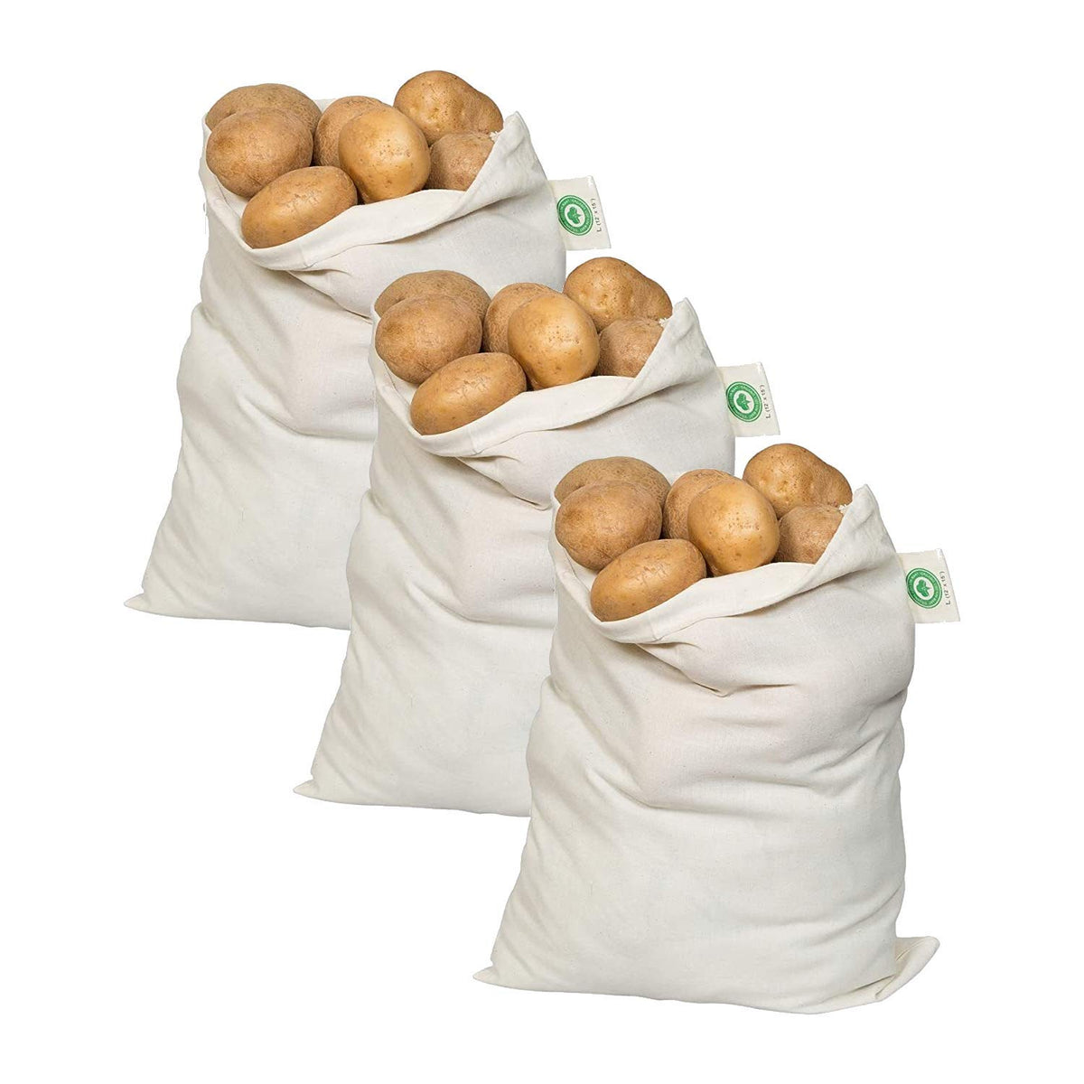 Organic Cotton Mart Nut Milk Bag 3-pack for homemade dairy-free milk