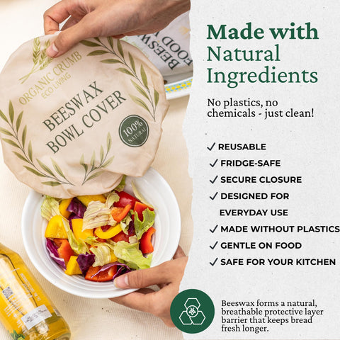 Organic Crumb bag balances moisture for bakery-quality results.