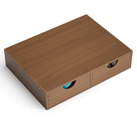ORGMASTER two-drawer K Cup Organizer keeps regular and decaf pods neatly separated.
