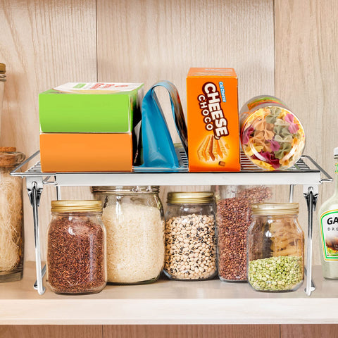 Orgneas shelf height 6.3 inches creates clear space for tall items.