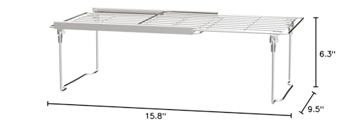 Orgneas expandable shelf requires no assembly and is ready to place.