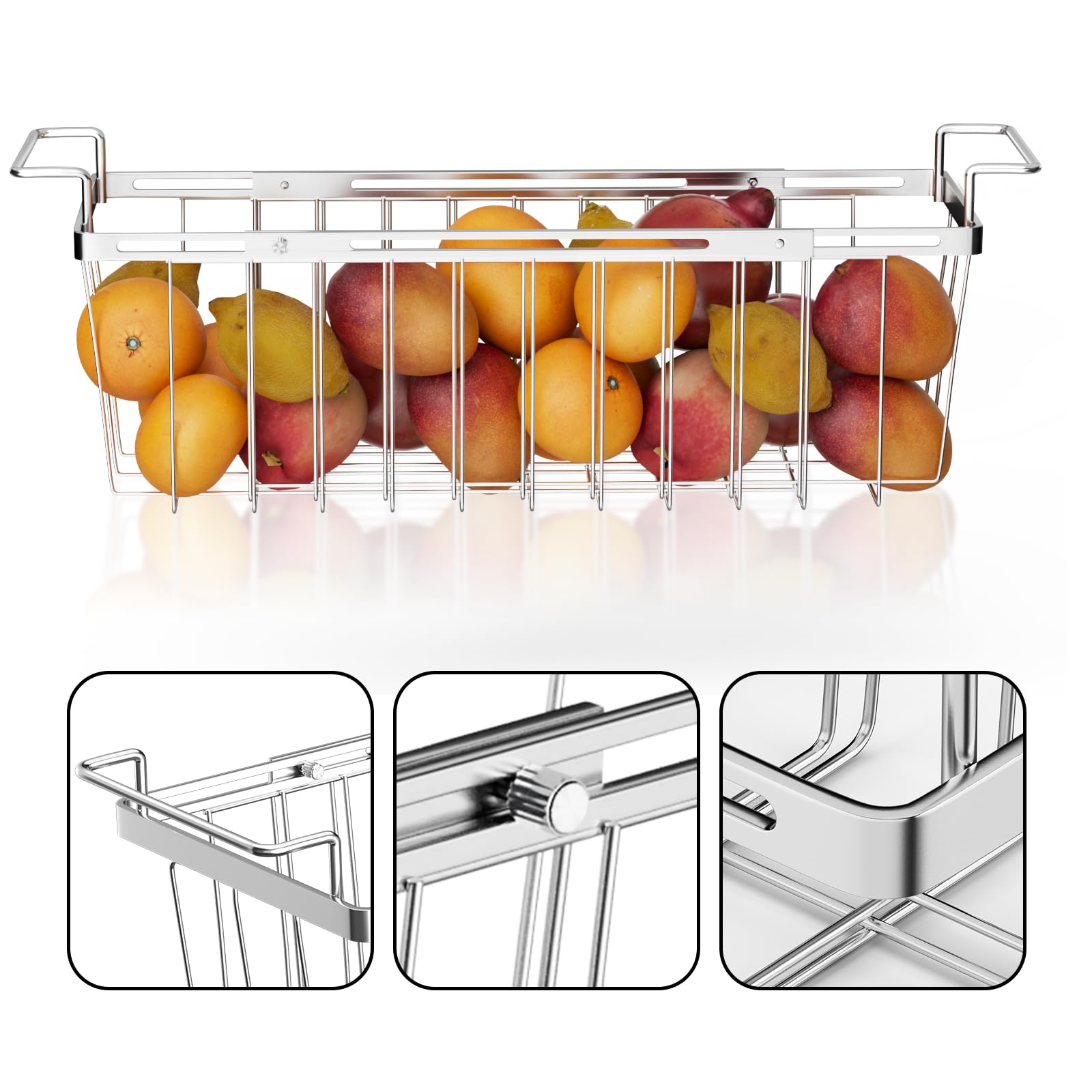 Orgneas Freezer Basket easy-care metal finish simplifies maintenance.