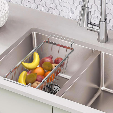 Orgneas Hanging Freezer Baskets with handles enable easy slide-access to lower levels.
