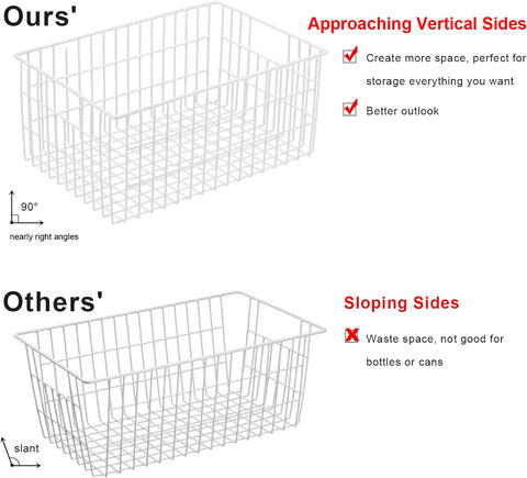 Orgneas freezer bins multipurpose storage for pantry, kitchen, laundry spaces