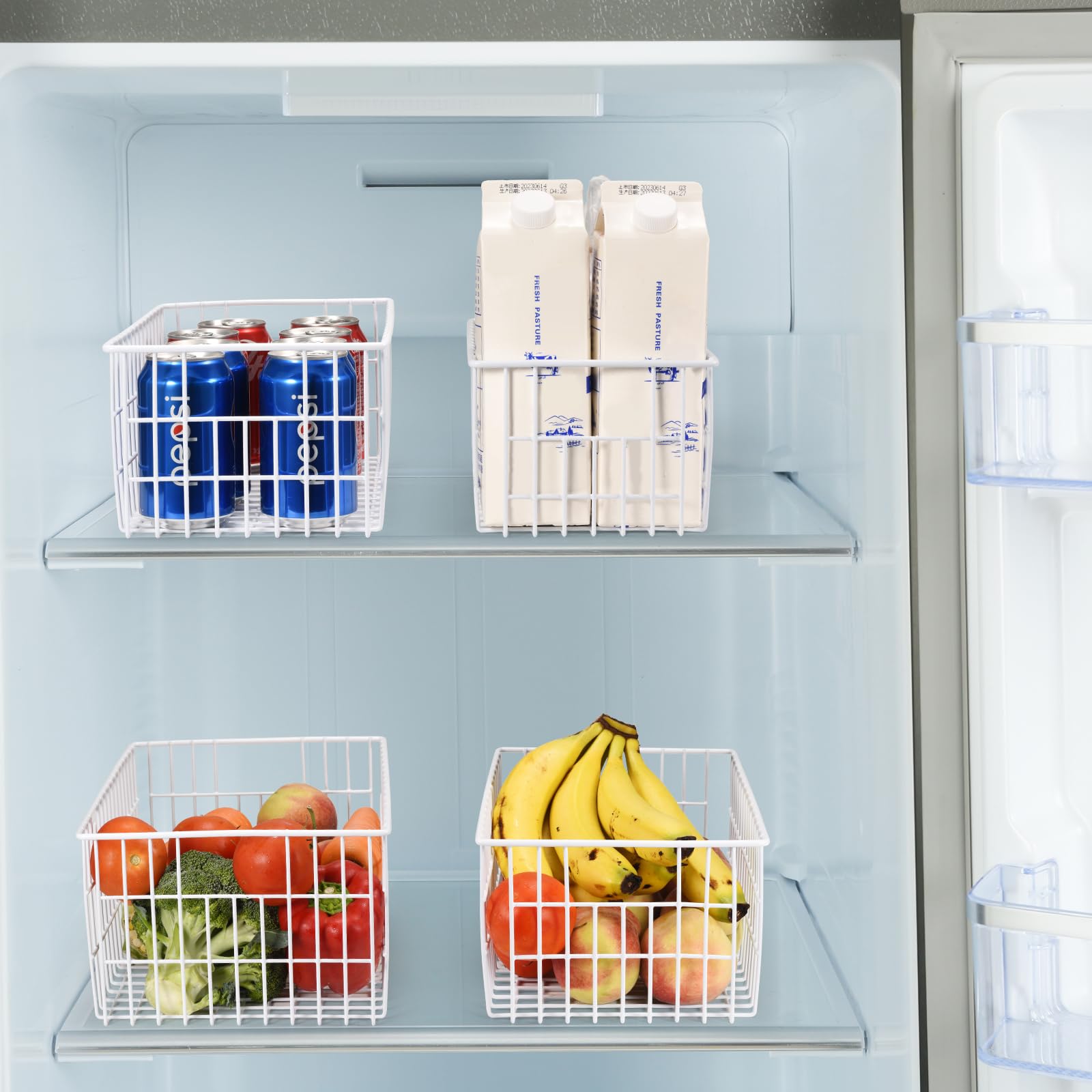Orgneas Freezer Organizer Bins come in six sizes for flexible storage.