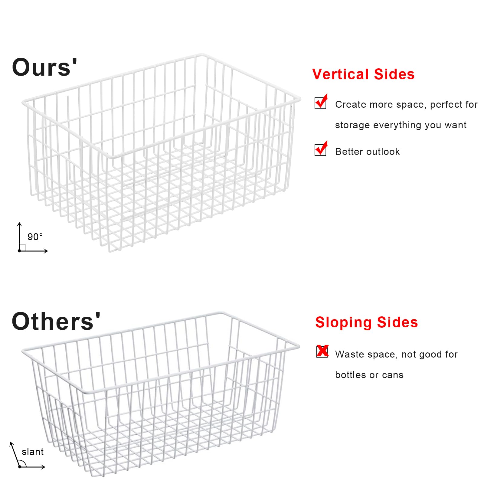 Orgneas Freezer Organizer Bins' space-saving design fits tight freezer layouts.