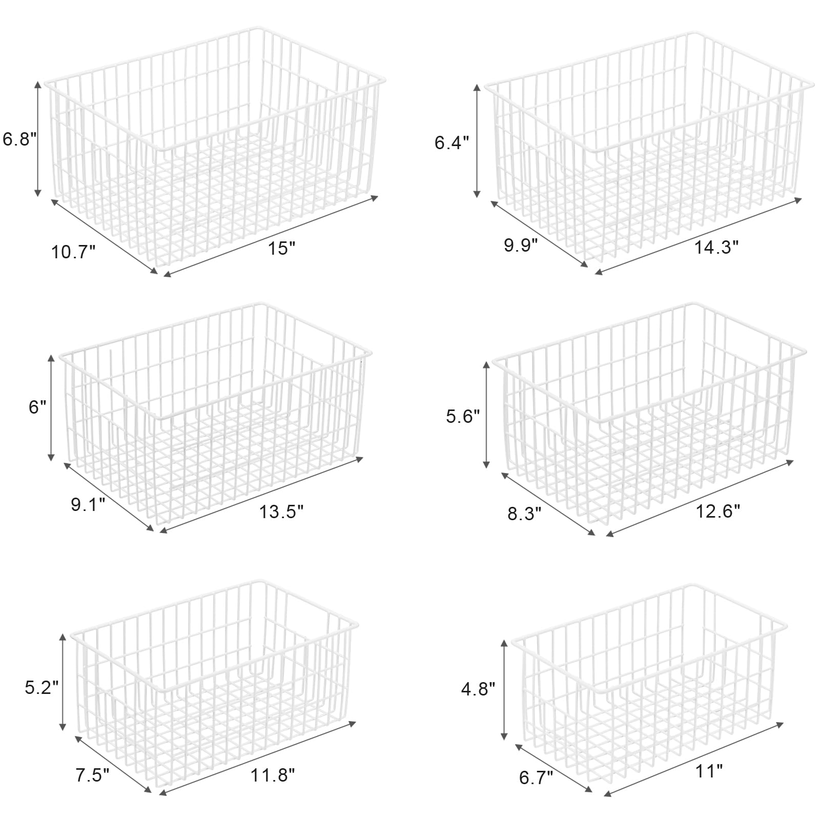 Orgneas Freezer Organizer Bins ideal for storing cans, snacks, and produce.