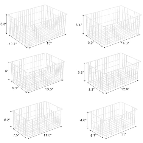 Orgneas Freezer Organizer Bins ideal for storing cans, snacks, and produce.