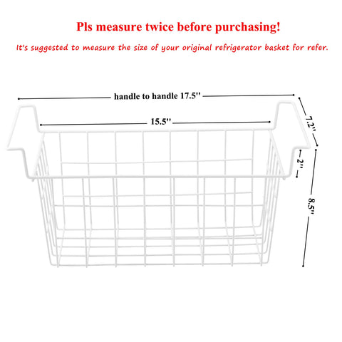 Orgneas wire coated freezer basket close up shows durable construction