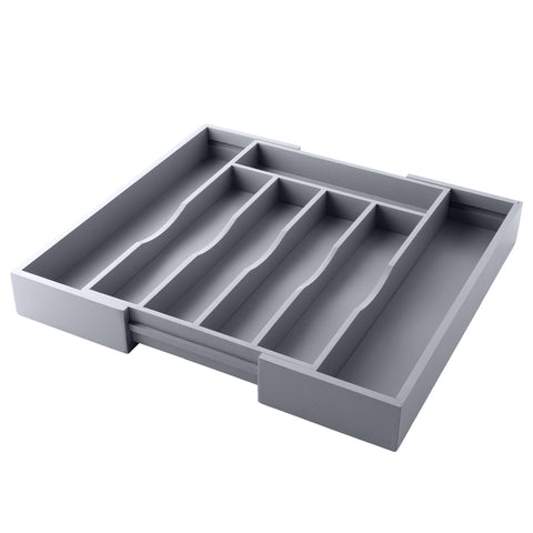 Oridom bamboo drawer organizer grey, easy cleaning and edge-smoothing