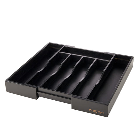 Oridom organizer cleans with warm water and a quick wipe.