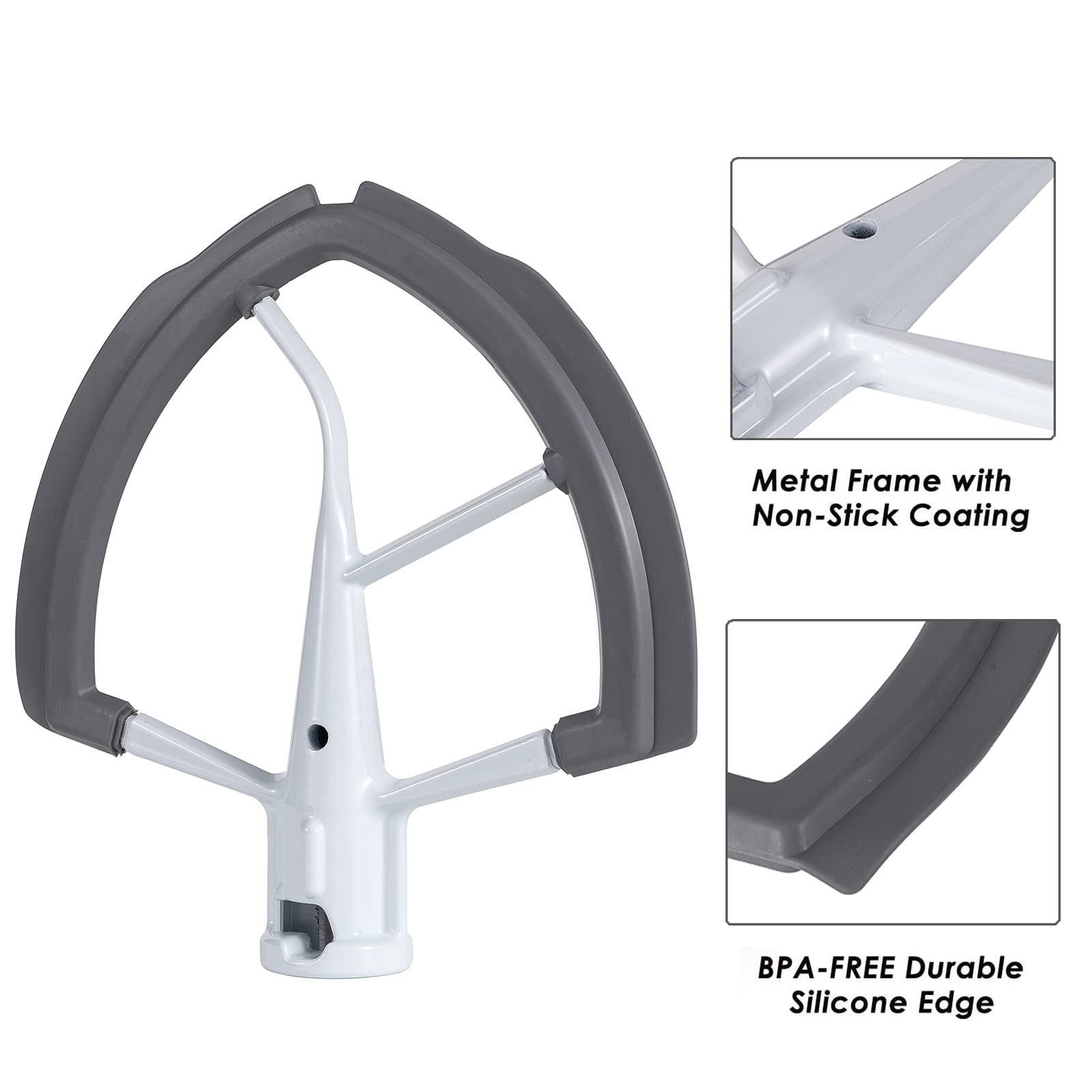 ORIEMARS Bowl-Lift attachment shows easy compatibility with KitchenAid.