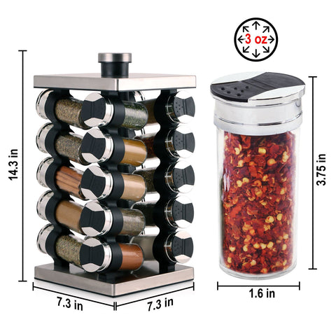 Orii labeled sift pour lids aid quick identification