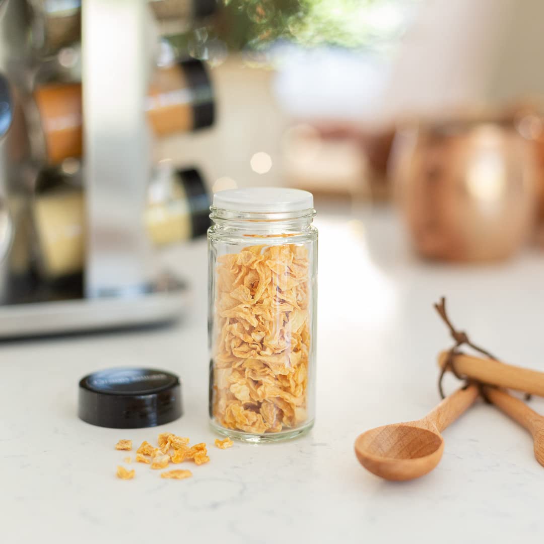 Orii lazy-susan base enables smooth 360-degree access to every jar.