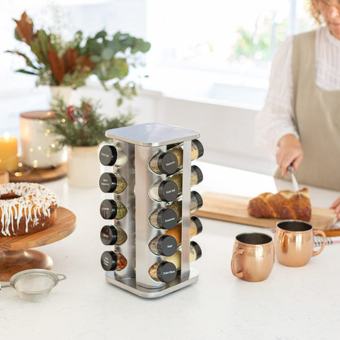Orii rotating rack design enhances ease of reach and usability.