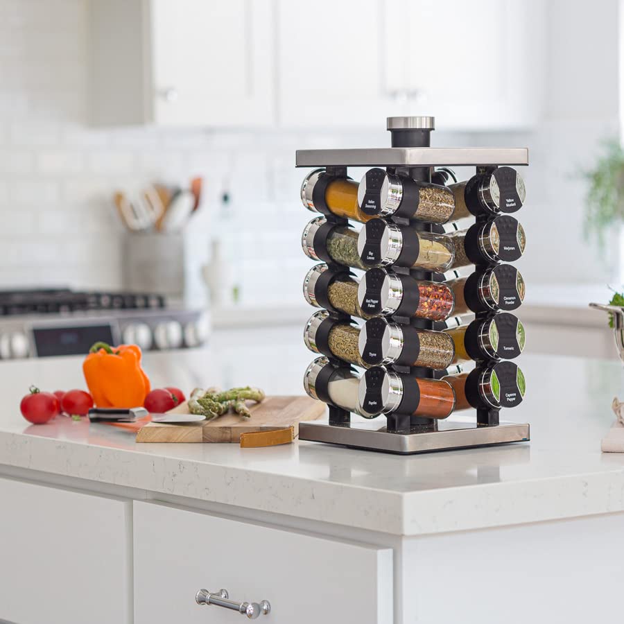 Orii spice jars filled and ready for recipe prep