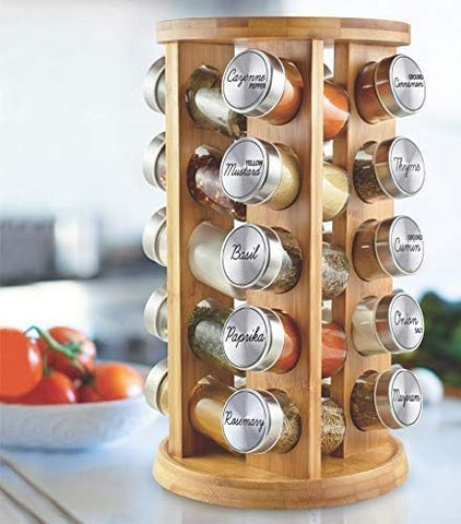 Orii spice rack shown with included spices for quick meal prep.
