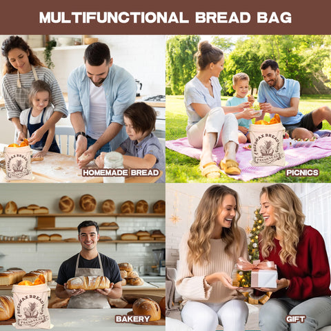 Orlithia reusable kitchen bag reduces waste while storing baked goods.
