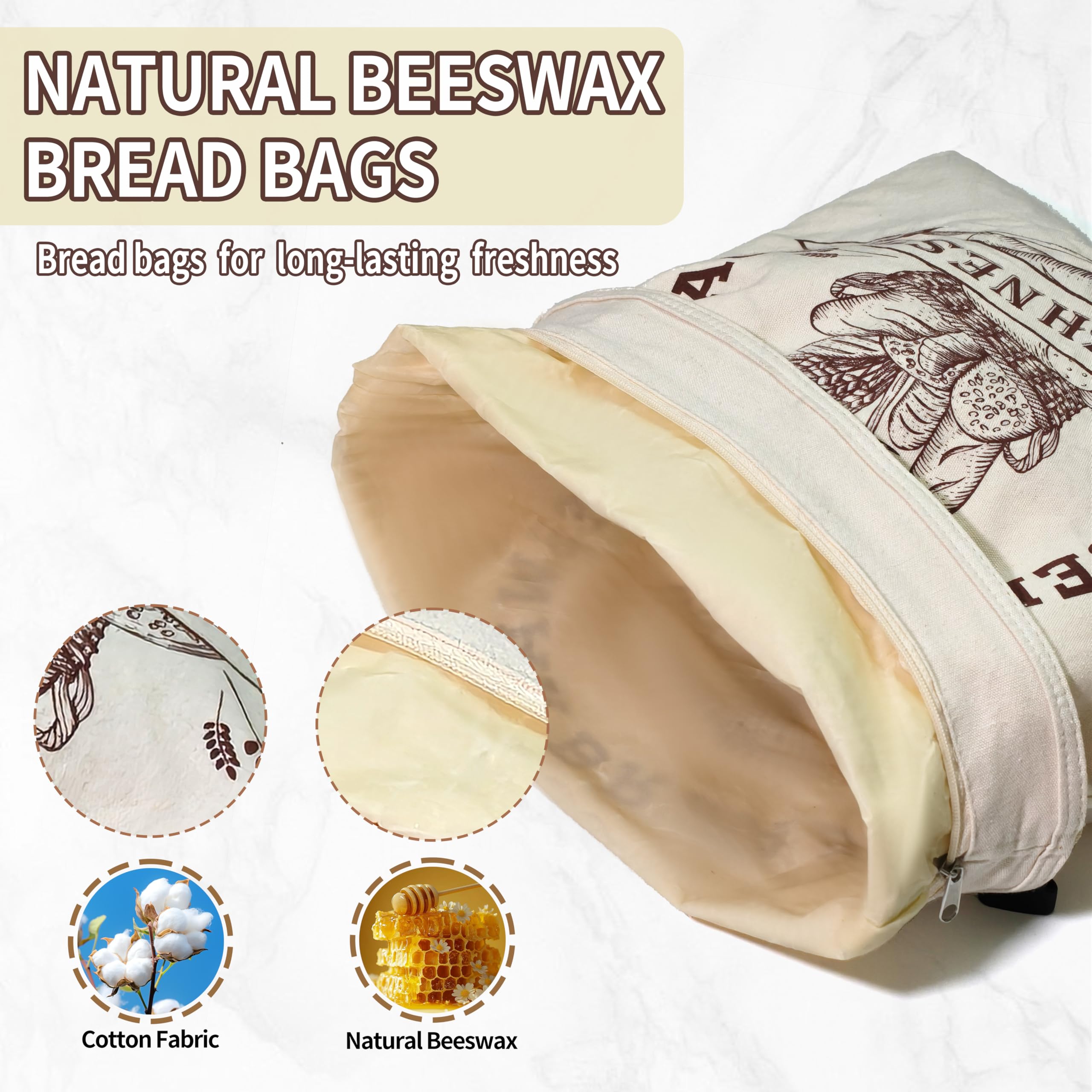 Orlithia sourdough storage bag helps maintain crumb texture.