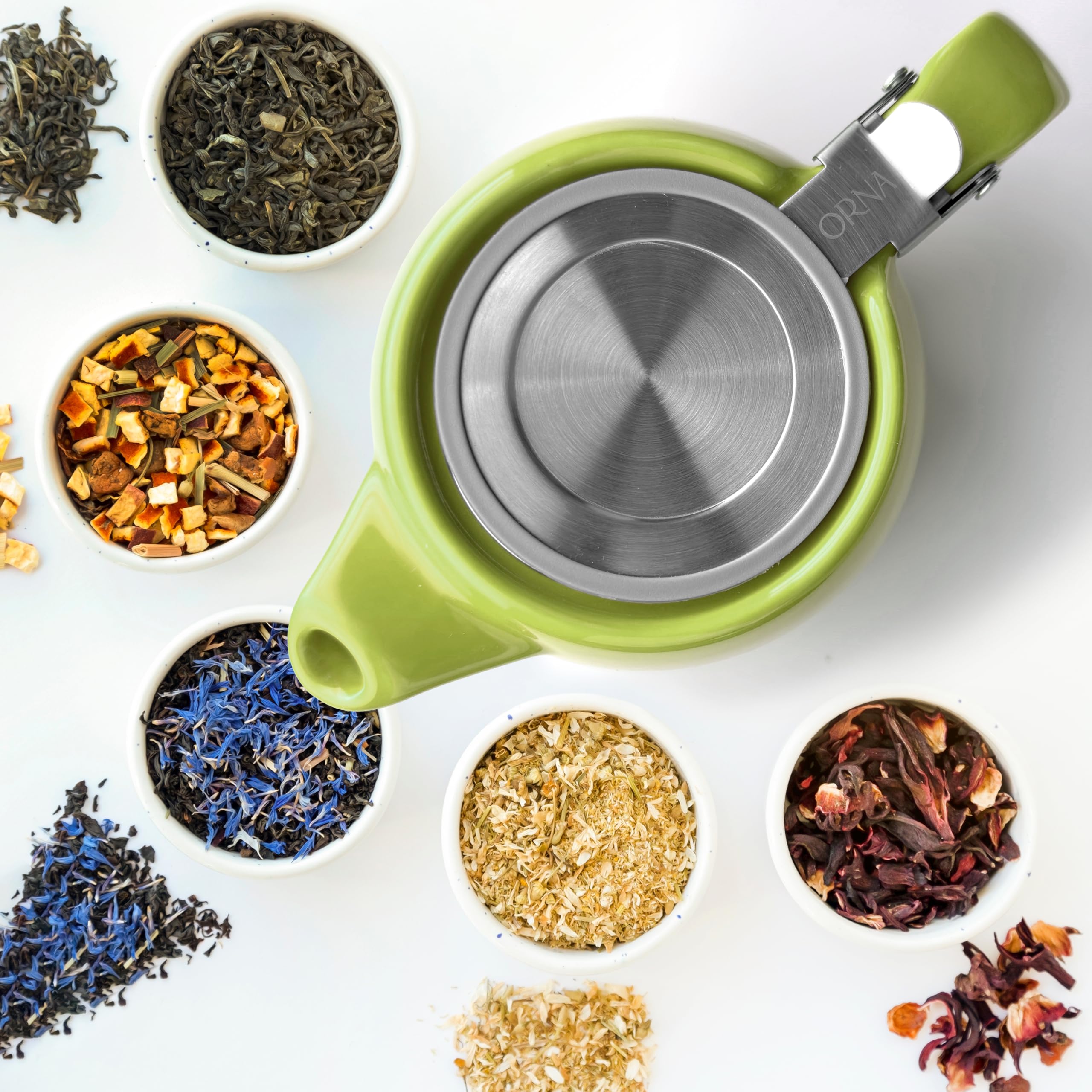 ORNA teapot complements kitchen decor and elevates tea rituals at home.