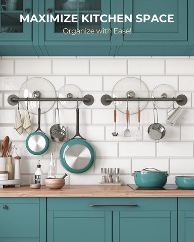 OROPY industrial pipe wall hanger with 10 S hooks for versatile storage.