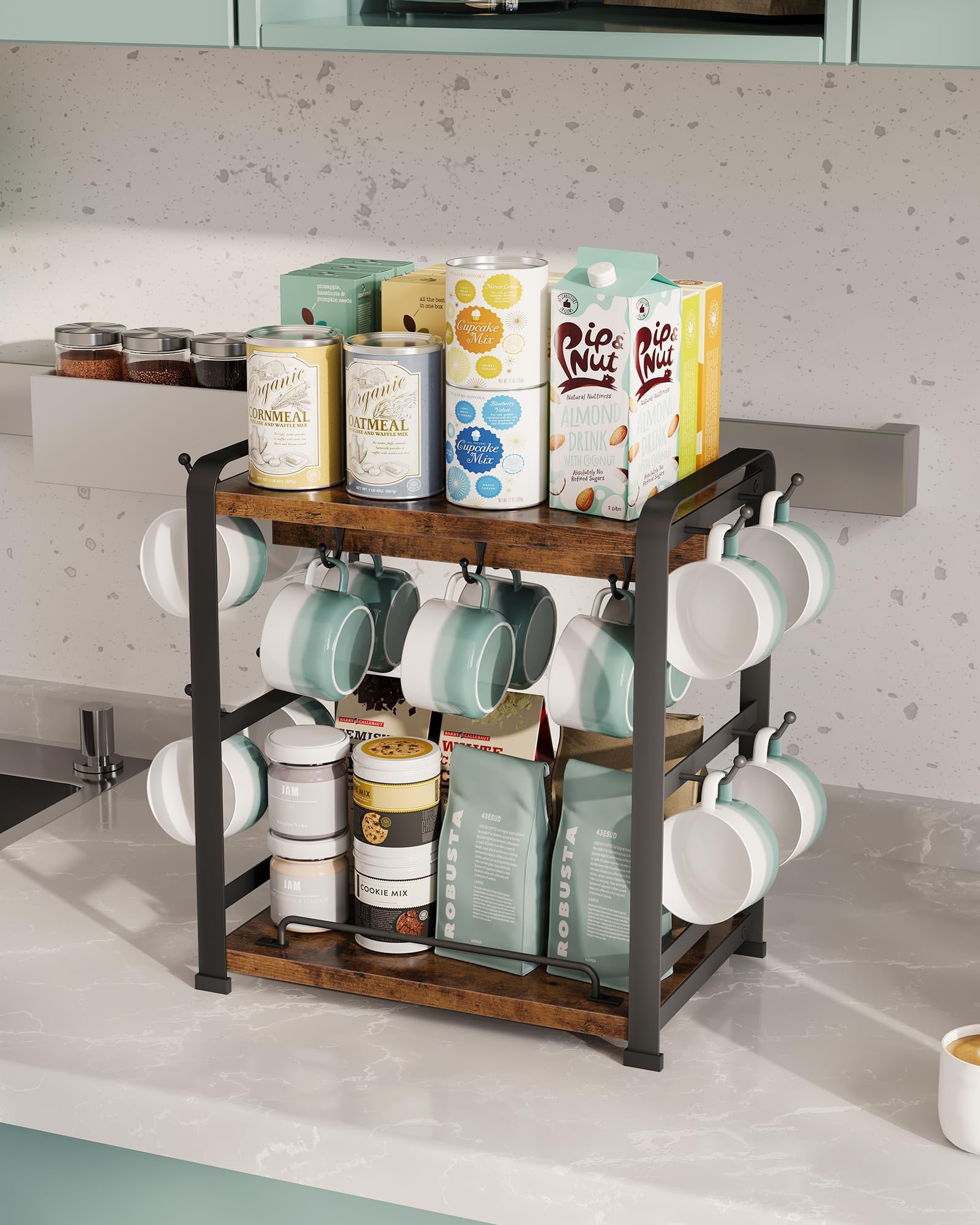 OROPY kitchen organization solution for a tidy coffee area