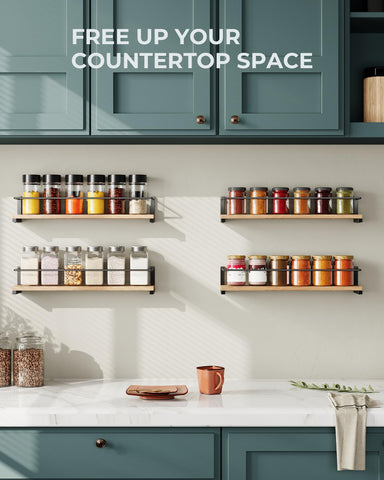 OROPY spice rack over-the-stove display enabling quick cooking access.