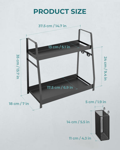 OROPY 2-tier design maximizes space for at least multiple spice jars
