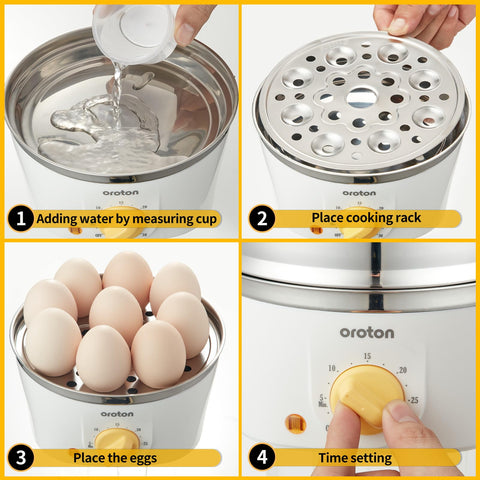 Oroton 9-Egg Cooker poaching mold attached