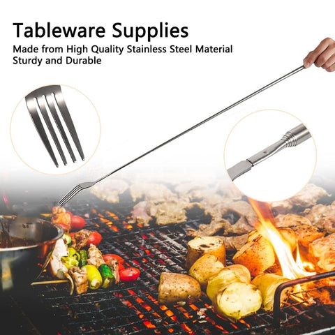 ORULA cake-serving extendable fork for neat dessert portions.