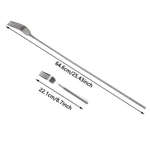 ORULA stainless steel extendable fork durable and rust-resistant.