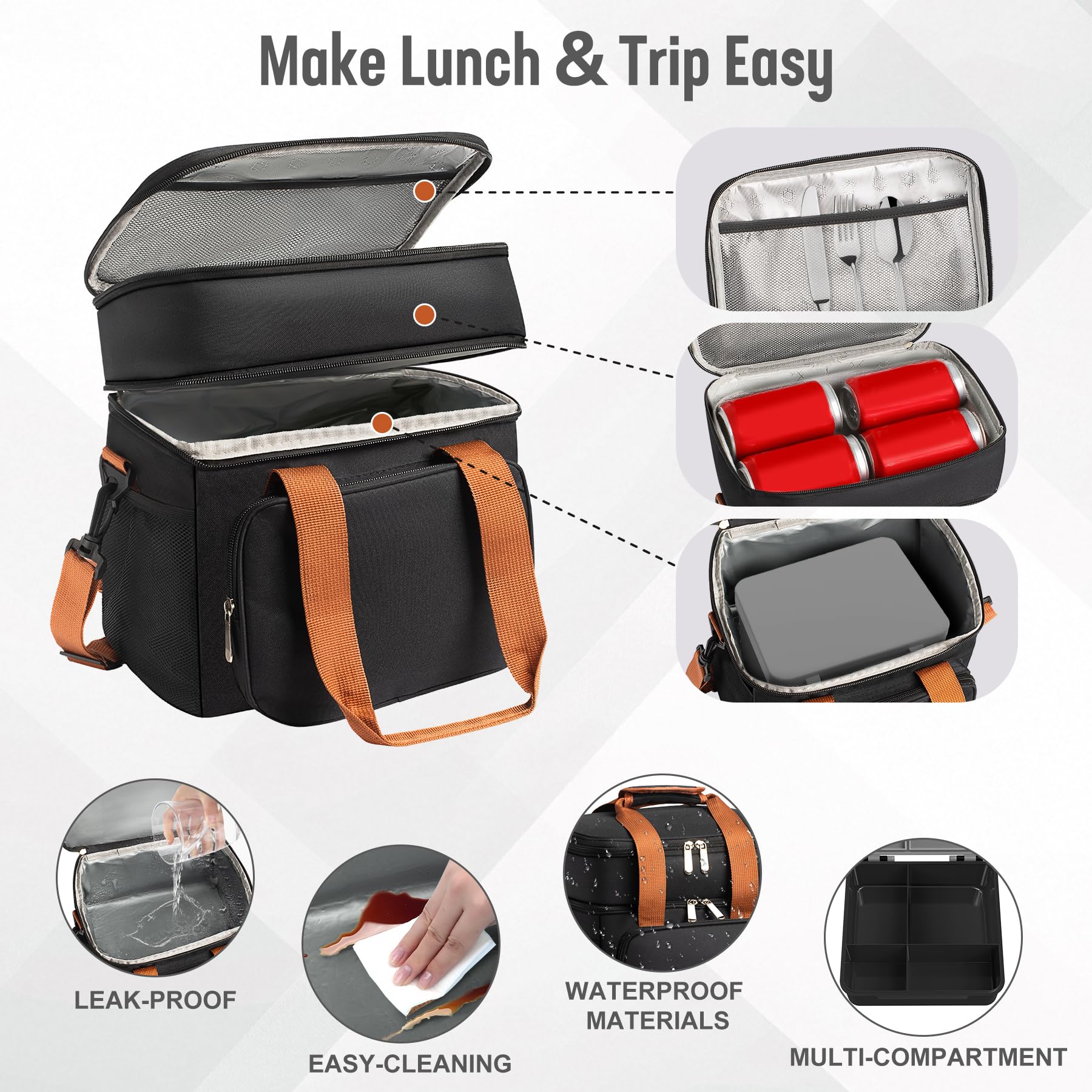 Orylia collapsible snack container saves space when not in use