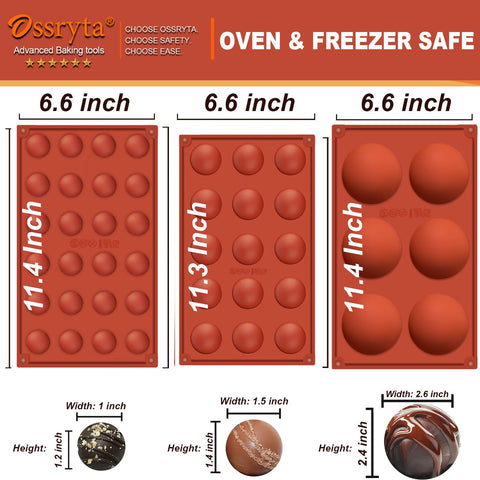 Ossryta BPA-free silicone molds are dishwasher safe for easy cleanup.