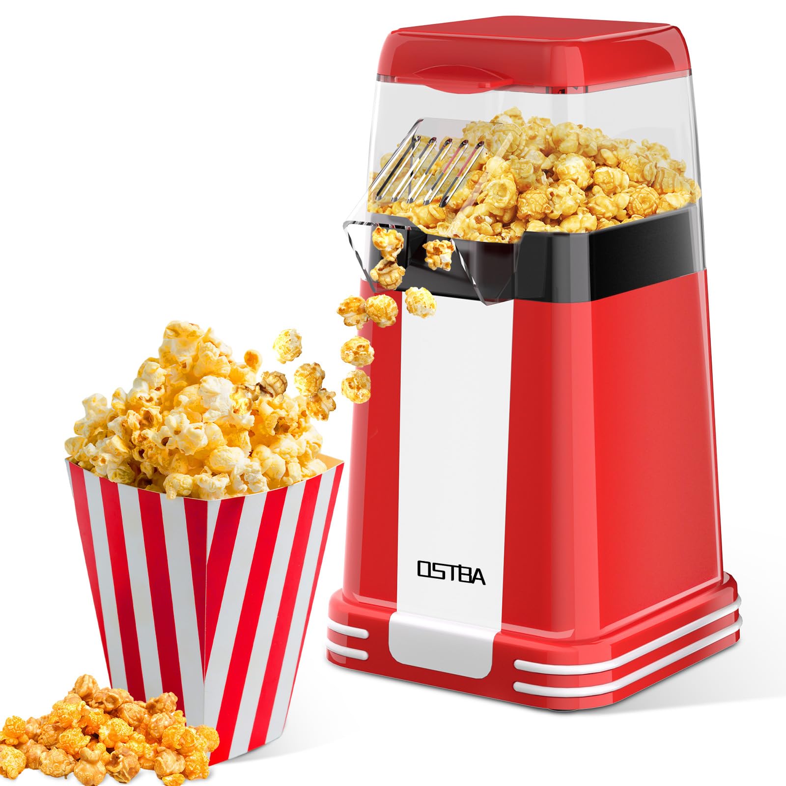 OSTBA Popcorn Maker top butter tray for easy butter drizzle during movie nights